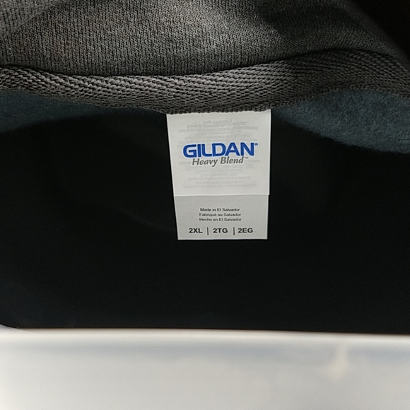 Gildan men's dark gray sweater - Picture 3 of 5